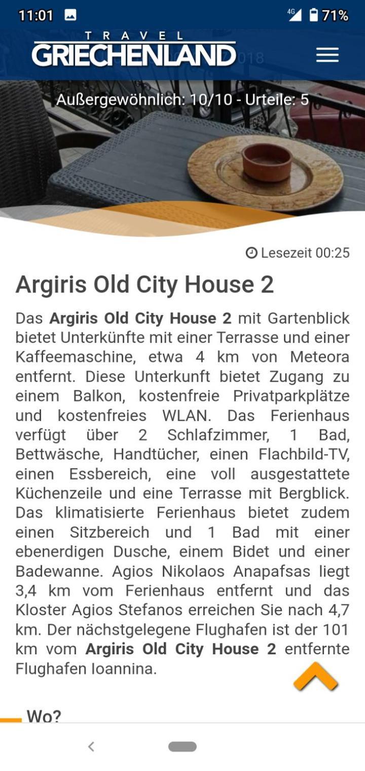 Argiris Old City House 2 Kalambáka Kültér fotó
